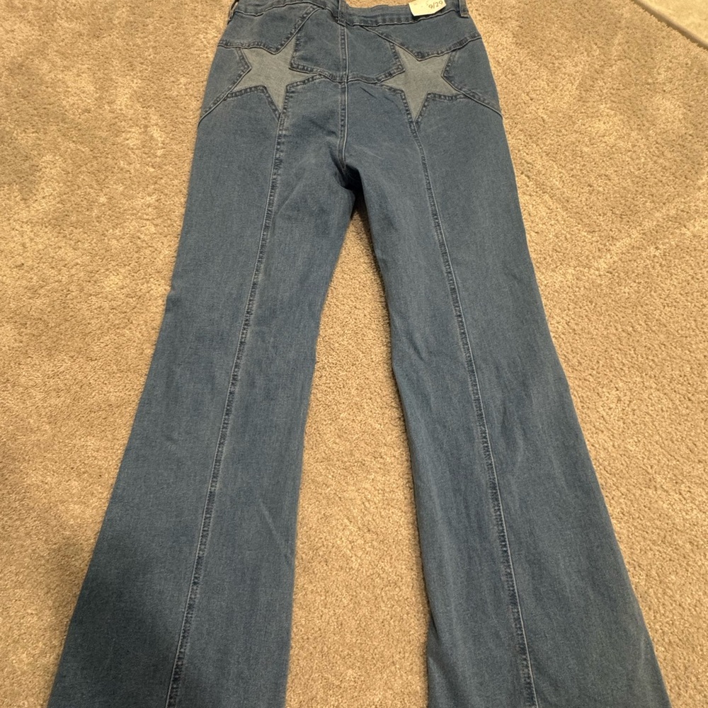NWT STAR POCKET 70’s INSPIRED BOOT CUT JEANS